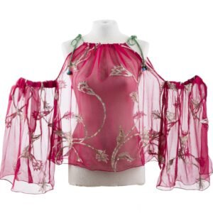 Home goddess bluson jaipur bordado multitalla fucsia oro 2
